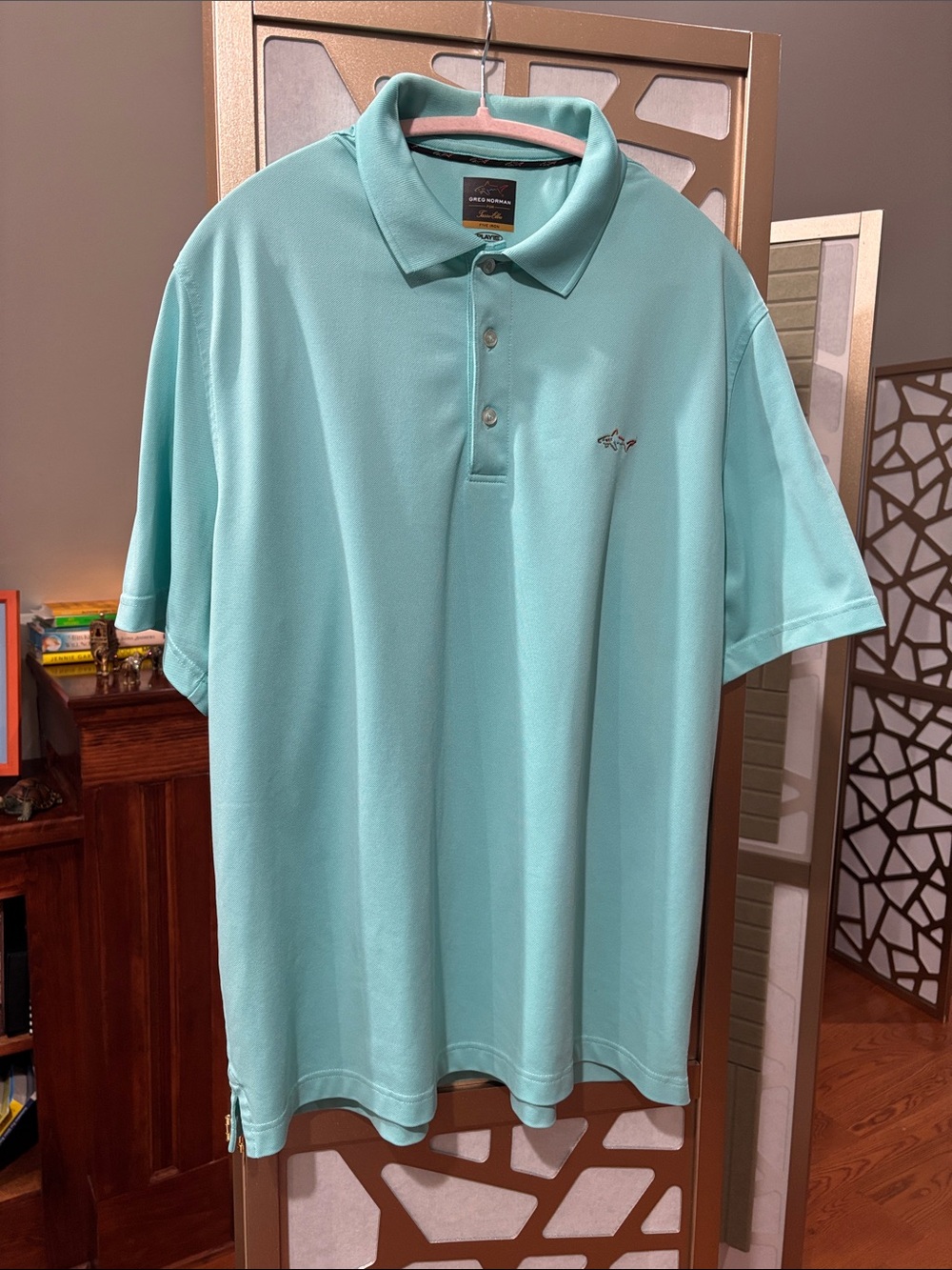 Greg Norman Collection Mint Green Performance Polo